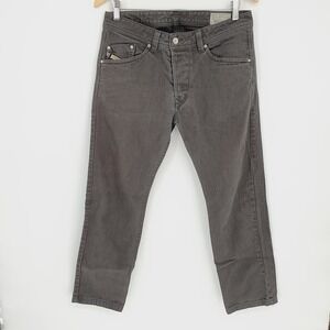 Diesel Darron Gray Wash Denim Jeans Regular Slim Tapered Mens Size 30x32